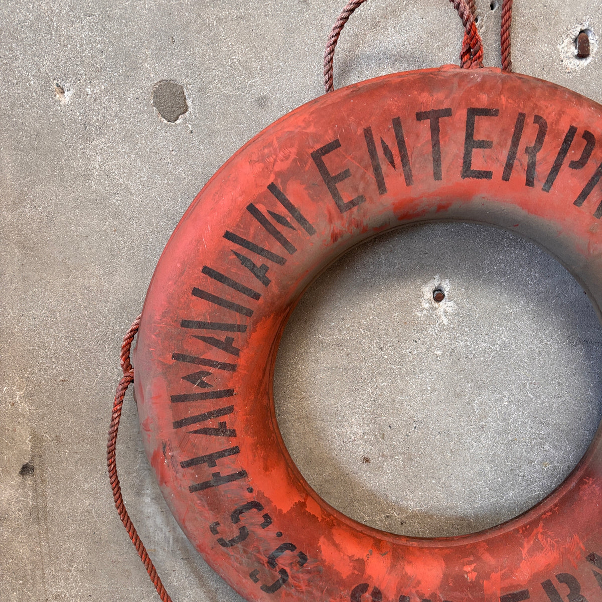 Life Saver Ring S.S. Hawaiian Enterprise San Francisco