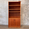 1970's Danish Teak Book Shelf w/ Doors #1