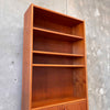 1970's Danish Teak Book Shelf w/ Doors #1