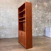 1970's Danish Teak Book Shelf w/ Doors #1