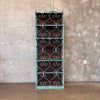 1960's Wrought Iron Steel & Walnut Cabinet
