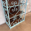 1960's Wrought Iron Steel & Walnut Cabinet