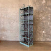 1960's Wrought Iron Steel & Walnut Cabinet