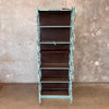 1960's Wrought Iron Steel & Walnut Cabinet
