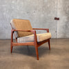 Vintage 1960's Teak Lounge Chair Made in Japan
