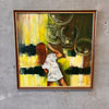 Carlo of Hollywood "Girl With Balloons" Mid Century Modern Art