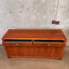 D Scan Mid Century Modern Teak Credenza