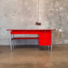 1950's Mid Century Modern Desk w/ Walnut Chair