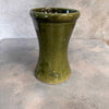 Early Bauer Green Glaze Carnation Vase Hand Thrown