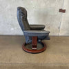 Grey Leather Ekornes Recliner