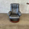 Grey Leather Ekornes Recliner