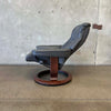 Grey Leather Ekornes Recliner
