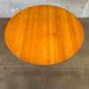 Vintage Round Dining Table w/ Butcher Block Top
