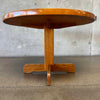 Vintage Round Dining Table w/ Butcher Block Top