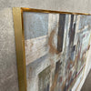Mid Century Modern Framed Cityscape Painting by LEE REYNOLDS for Vanguard