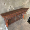 Primitive Solid Oak Coat Rack