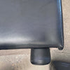 Italian Black Leather Sectional Sofa Couch by Salotti Natuzzi