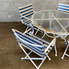 Brown Jordan Patio Set w/ Glass Top Table & 4 Chairs