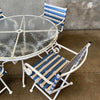 Brown Jordan Patio Set w/ Glass Top Table & 4 Chairs