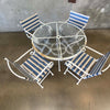 Brown Jordan Patio Set w/ Glass Top Table & 4 Chairs