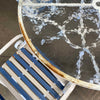 Brown Jordan Patio Set w/ Glass Top Table & 4 Chairs