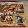 Vintage Handwoven Peruvian Folk Art Wool Tapestry