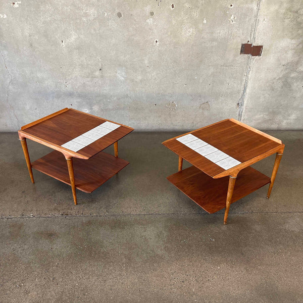 Mid Century Modern Walnut Side Tables by Lane Cosmopolitan Line