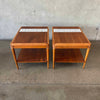 Mid Century Modern Walnut Side Tables by Lane Cosmopolitan Line