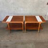 Mid Century Modern Walnut Side Tables by Lane Cosmopolitan Line