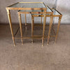Post Modern 1970's Set of 3 Nesting Tables