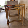 Post Modern 1970's Set of 3 Nesting Tables