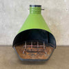 Mid Century Modern Rare Green Majestic "Firehood" Fireplace