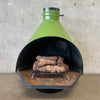 Mid Century Modern Rare Green Majestic "Firehood" Fireplace