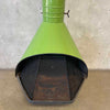 Mid Century Modern Rare Green Majestic "Firehood" Fireplace