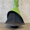 Mid Century Modern Rare Green Majestic "Firehood" Fireplace