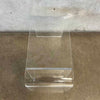 Vintage Modern Lucite Side Table w/ Integrated Magazine Rack