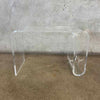 Vintage Modern Lucite Side Table w/ Integrated Magazine Rack