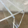 Vintage Modern Lucite Side Table w/ Integrated Magazine Rack
