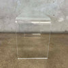 Vintage Modern Lucite Side Table w/ Integrated Magazine Rack