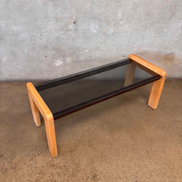 1970's Smoked Glass Coffee Table