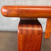 Solid Danish Teak Butcher Block End Table