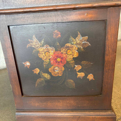Rare & Early 1928 Monterey Furniture Old Wood Floral Dresser
