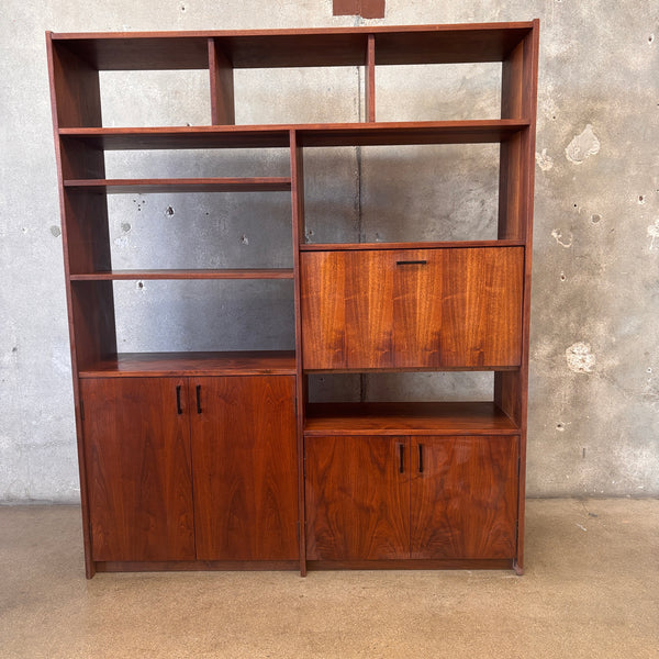 1960's Mid Century Modern Walnut Room Divider