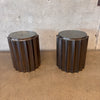 Pair Moniker Home Bronze Baluster Side Tables