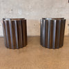 Pair Moniker Home Bronze Baluster Side Tables