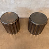 Pair Moniker Home Bronze Baluster Side Tables
