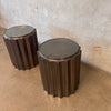 Pair Moniker Home Bronze Baluster Side Tables