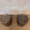 Pair Moniker Home Bronze Baluster Side Tables
