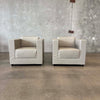 Pair of Bernhardt Leather Club Chairs