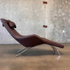 Rolf Benz Canoa Leather Mocha Lounge Chair C. 2001